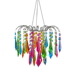 Decorazione evento colore arcobaleno ornamento acrilico <span class=keywords><strong>perline</strong></span> a buon mercato lampadari <span class=keywords><strong>paralume</strong></span> - Product Image 1