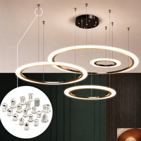 Support de fixation au plafond pour système de suspension d'éclairage, pince à câble réglable pour panneau LED, éclairage sur rail et suspendu