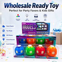 Balle anti-stress LED rotative en gros pour enfants, jouet sensoriel à presser, idéale pour les fêtes et les cadeaux.