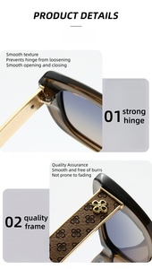 Nouvelles Lunettes de Soleil Polarisées pour Femmes 2026, Design Unique Œil de Chat, Monture PC et Métal, Protection UV400, Luxe - Product Image 6