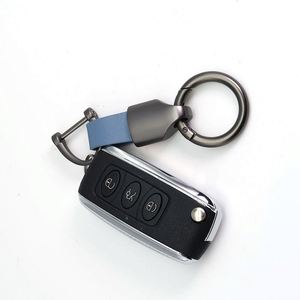 Porte-clés de luxe pour voiture en cuir avec chaîne, logo imprimé au laser, porte-clés en cuir PU de haute qualité - Product Image 4