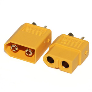Connecteur de charge anti-étincelles Amass XT60 mâ<span class=keywords><strong>le</strong></span>/femelle en cuivre plaqué or pour batterie Lipo 3S de drone - Product Image 1