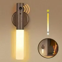 Veilleuse automatique à détecteur de mouvement rechargeable, lumière murale LED à 3 modes, lumière à induction corporelle pour chambre à coucher, salle de bain, couloir