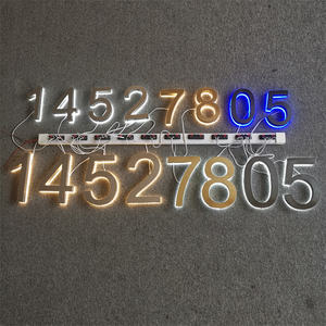 バックライト付きLEDナンバーサインゴールド/スライバー/ブラックメタルレターサインLEDライトチャンネルレターハウス番号LED - Product Image 2