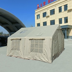 Tente gonflable YJHOME avec fenêtre anti-moustiques, en Oxford, portable, deux chambres, 3-4 personnes, quatre saisons, résistante aux UV, imperméable - Product Image 3