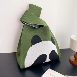 Wholesale Custom <strong>Panda</strong> Themed Knitting Craft Leisure Canvas Bucket Tote <strong>Bags</strong> High Quality - Product Image 5