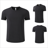 2024 nouveau Style séchage rapide plaine vêtements de sport hommes Polyester T-Shirt Gym T-Shirt sérigraphie décontracté T-Shirt