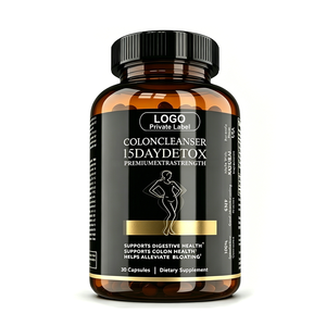Cápsulas Veganas de Limpieza de Colon de Marca Privada, Cura de 15 Días, Cápsulas Detox Adelgazantes, Probióticos y Enzimas Digestivas, Suplemento Detox - Product Image 1