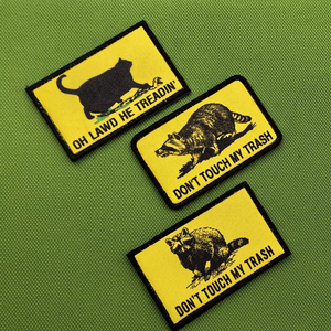 Parche táctico colorido con estampado de animales caballo <span class=keywords><strong>mapache</strong></span> tela hombro abrigos pegatina corriendo oso parche para bolsa sombrero coser - Product Image 1