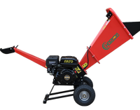 Broyeur à bois robuste, alimentation automatique à essence, broyeur de jardin puissant, type tambour portable, professionnel pour la foresterie