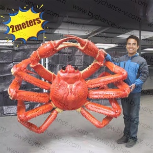 <span class=keywords><strong>D</strong></span>écoration de devanture attrayante statues de crabe royal géant grand modèle de crabe Matsuba artificiel pour le marketing de magasin de fruits de mer <span class=keywords><strong>d</strong></span> - Product Image 1