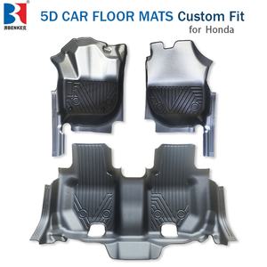 พรมปูพื้นรถยนต์ CR-V แบบสั่งทำพิเศษ 5 มิติ TPE |   ชุดครบ 3 ชิ้น |   กันลื่นทุกสภาพอากาศ กันน้ำ |   สีดำ |   หนา 3.5 มม. - Product Image 1