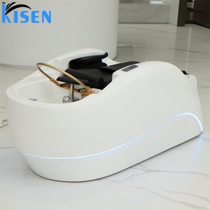 KISEN Lit de massage électrique automatique pour thérapie capillaire, bac de lavage des cheveux, table de massage pour salon, lit de spa pour la tête, lit de shampoing pour institut de beauté - Product Image 2