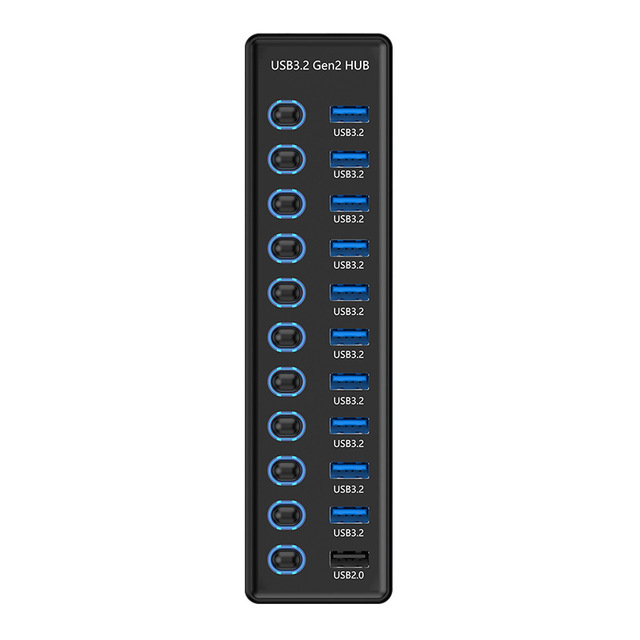 Cross-border USB3.0 Hub 11-port Splitter Multi-port Computer USB Expansion Dock with USB3.2 Gen1 Interfaces High-speed H-6