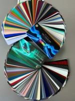 Film de protection de peinture (PPF) TPU auto-cicatrisant couleur, film de protection de peinture (PPF) TPU bicolore pour atelier automobile, approvisionnement en gros 7,5 mil