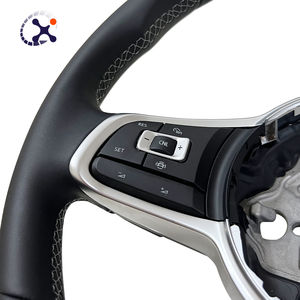 Volant en cuir de haute qualité pour VW Volkswagen Golf <span class=keywords><strong>5</strong></span> Mk5 GTI <span class=keywords><strong>polo</strong></span> <span class=keywords><strong>R</strong></span> <span class=keywords><strong>Line</strong></span> 2003-2009 - Product Image 2
