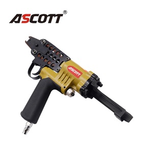 Cloueuse pneumatique à anneaux Woodpecker Sc7e 24 mm, facile à utiliser, outil de clouage pour clôtures, agrafeuse pneumatique de qualité industrielle - Product Image 1