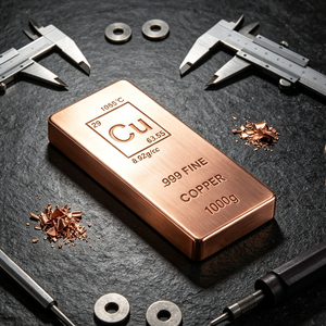 Placa de Cobre en Barra de 1000g, 99.9% de Pureza, Cu, Tabla Periódica, Rectángulo, Arte Coleccionable, Grabado Láser Tradicional - Product Image 1