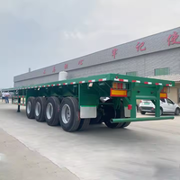 Nouvelles remorques semi-plateau pour conteneurs de 2, 3, 4 essieux, 60 tonnes, 80 tonnes, 40 pieds, 45 pieds, à vendre