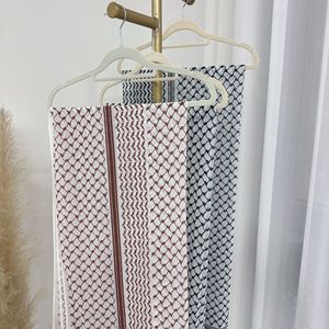 Chaud nouveau imprimé 70*180cm en mousseline de soie Bandana instantané Hijab grande taille écharpe arabe pour le moyen-orient palestinien Arafat inspiré - Product Image 6