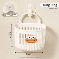 Petit panier de rangement suspendu en plastique, fabriqué à Yiwu, pour salle de bain, cuisine, dortoir, chevet, mural, design moderne et simple, fonctionnel