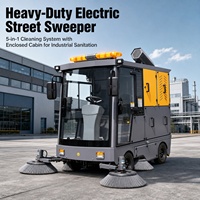 Offre Spéciale Balayeuse Routière Électrique Autopropulsée HM4 Entièrement Fermée Robuste avec Batterie 48V 200Ah Haute Efficacité pour Usage Municipal