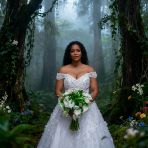 New Chất lượng cao Bohemian A-line chapel Train ren lên bọc Bridal sang trọng ren ăn mặc cho đám cưới - Product Image 5