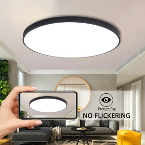 Pannello plafoniera a <span class=keywords><strong>Led</strong></span> di grandi dimensioni rotondo 1 metro montaggio a incasso plafoniera dimmerabile a tre colori soggiorno plafoniera per ufficio - Product Image 2