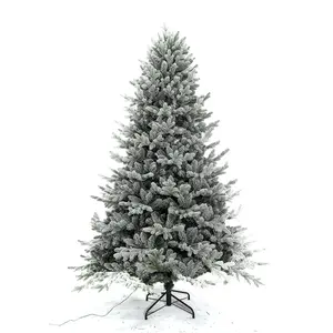 Automatic Folding Artificial Flocked Snowy Christmas Tree For Outdoor Home Office Party Decoration