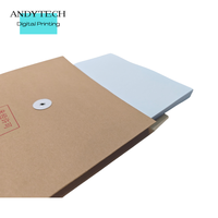 Sobres de Cartón Kraft Premium con Logotipo Grabado e Impresión Digital Personalizada para Documentos de Oficina, Cartas Comerciales y Uso Corporativo