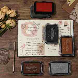 Almohadilla de tinta metálica luminosa y brillante a base de agua para manualidades en papel y plástico, tamaño grande cuadrado, para sellos autoentintables al por mayor - Product Image 6