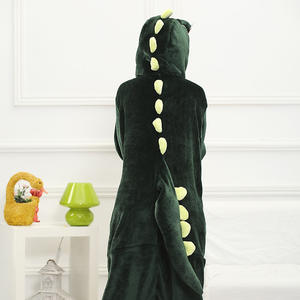 T-Rex Green <strong>Dinosaur</strong> Pajama Jumpsuit <strong>Costume</strong> for <strong>Kids</strong> Boys and Girls - Product Image 6