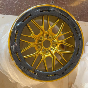 Cerchi Forgiati in Due Pezzi con Bordo Profondo Concavo 18" 19" 20" 21" 22" Pollici Oro Cromato 5x120 5x114.3 5x130 Ruote di Lusso per <span class=keywords><strong>BMW</strong></span> - Product Image 6