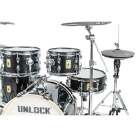 "Batterie électronique professionnelle avec têtes en maille-Compatible Roland/Yamaha, kit d'entraînement silencieux pour studio et utilisation en direct"