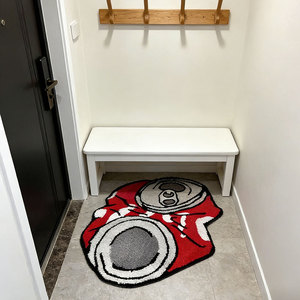 Alfombra Personalizada OEM y ODM con Impresión, Alfombra de Forma Irregular, Alfombra Chrome Hearts, Diseño Personalizado, Alfombras Suaves y Esponjosas, Divertidas - Product Image 4
