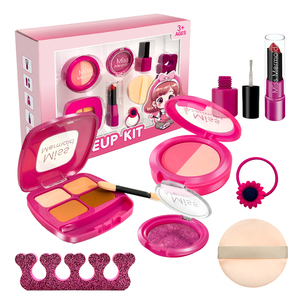 Dropshipping Shopfiy Ensemble de maquillage en plastique non toxique pour filles et enfants, kit de jouets de simulation cosmétique pour enfants, - Product Image 6