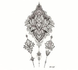 Tinta de Tatuaje Temporal Impermeable para Hombres y Mujeres, Pegatinas Realistas para Arte Corporal, Cubren Cicatrices, Diseños de Alas, Larga Duración, Sin Brillo - Product Image 4