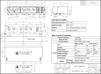 Connecteur de tiroir haute performance 85A 50A 13P, bornes mâles/femelles, matériau de contact en cuivre de qualité supérieure, boîtier PBT, IP33, automobile