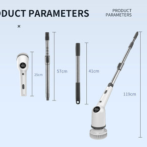 Nettoyeur électrique rotatif sans fil pour douche, avec 9 têtes de brosse interchangeables, idéal pour le dropshipping Shopify - Product Image 2