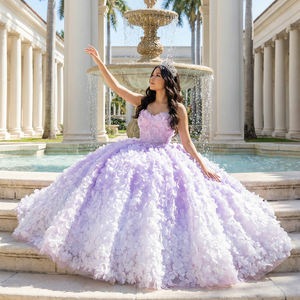 Robe <span class=keywords><strong>de</strong></span> Quinceañera Jancember 6902 Lavande, robe <span class=keywords><strong>de</strong></span> bal à fleurs 3D, robe <span class=keywords><strong>de</strong></span> mariée violette, robe <span class=keywords><strong>de</strong></span> fête d'anniversaire douce <span class=keywords><strong>de</strong></span> 16 ans, banquet, événement - Product Image 1