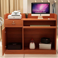 Comptoir de caisse minimaliste moderne, comptoir de bar compact, armoire de caisse pour magasin de vêtements, réception, bureau d'accueil