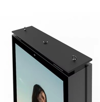 Kios LCD Dua Sisi 3000 Nits, Tahan Sinar Matahari, Tahan Air, Signage Digital Luar Ruangan, Suhu Warna Dapat Disesuaikan, CMS Berbasis Cloud, WiFi