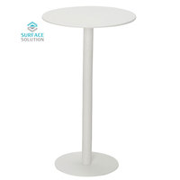 Table de bar haute moderne en pierre massif pour cuisine commerciale, mobilier de restaurant, vente en gros