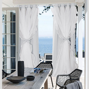 Rideau occultant <span class=keywords><strong>en</strong></span> dentelle <span class=keywords><strong>double</strong></span> à la française, occultation de 70 à 90 %, chambre à coucher, salon, chambre d'enfant, <span class=keywords><strong>rideaux</strong></span> <span class=keywords><strong>en</strong></span> gaze blanche - Product Image 5
