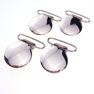 Tirantes <span class=keywords><strong>de</strong></span> cara redonda para chupete, soporte <span class=keywords><strong>de</strong></span> correa <span class=keywords><strong>de</strong></span> Metal, <span class=keywords><strong>plata</strong></span>, hebilla <span class=keywords><strong>de</strong></span> pico <span class=keywords><strong>de</strong></span> pato, Clips <span class=keywords><strong>de</strong></span> tirantes - Product Image 1