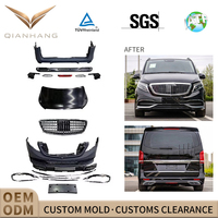 Kit carrosserie, pare-chocs avant avec calandre, diffuseur de pare-chocs arrière, style Maybach, ensemble complet, neuf, compatible avec V-Class Vito W446 W447