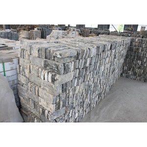 Antike graue Ziegel zurück gefordert altes graues Backstein mauer furnier - Product Image 2