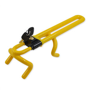 Serrure <span class=keywords><strong>antivol</strong></span> de véhicule Pince à longueur réglable Double crochet <span class=keywords><strong>Barre</strong></span> de verrouillage du volant - Product Image 1