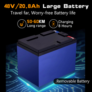 มอเตอร์ไซค์วิบาก UK Stock VIPCOO Bike กำลังสูง 3000W 48v 20.8AH ระยะทางไกล 50-60 กม. สำหรับขับขี่ออฟโรด - Product Image 3