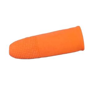 Hoge kwaliteit oranje antislip ESD latex vingertopbeschermers (wegwerpbaar) - Product Image 3